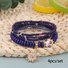 Bracelets Rétro Abstrait Toutes Les Saisons Imprimé Quotidien multicouche Bracelet Céramique pour Femme