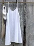 Camisole Décontracté Plain Été à Bretelles Micro-élasticité Quotidien Sans Manches Trapèze Régulier pour Femmes