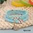 Bracelets Rétro Abstrait Toutes Les Saisons Imprimé Quotidien multicouche Bracelet Céramique pour Femme