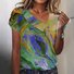 T-shirts Femmes Plain Décontracté Été Polyester Sortie Asymétrique Régulier Droit Boucle