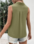 Top Débardeur Tops Femmes Sexy Plain Été en Mousseline de Soie Quotidien Coupe Régulière Sans Manches Droit Régulier