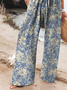 Pantalons Décontracté Floral Printemps / Automne Imprimé Micro-élasticité Ample Long Régulier Pantalon baggy pour Femmes