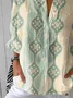 Chemises Bloc de Couleur Décontracté Printemps / Automne Micro-élasticité Quotidien Manches Longues Régulier Régulier Col de Chemise pour Femmes