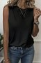 Top Débardeur Tops Femmes Géométrique Décontracté Été Coton Micro-élasticité Quotidien Coupe Régulière Sans Manches Trapèze