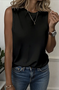 Top Débardeur Tops Femmes Géométrique Décontracté Été Coton Micro-élasticité Quotidien Coupe Régulière Sans Manches Trapèze