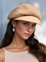 Bonnets Femmes Plain Toutes Les Saisons Urbain Polyester Respirable Quotidien Béret Régulier
