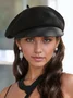 Bonnets Femmes Plain Toutes Les Saisons Urbain Polyester Respirable Quotidien Béret Régulier