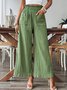 Pantalons Femmes Décontracté Plain Printemps / Automne Micro-élasticité Quotidien Pantalon droit Long Trapèze Régulier
