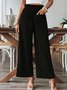 Pantalons Femmes Décontracté Plain Printemps / Automne Micro-élasticité Quotidien Pantalon droit Long Trapèze Régulier