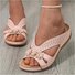 Sandales Antidérapantes Rue Plain Été Quotidien Cuir Cuir Sandales Antidérapantes à Enfiler Polyuréthane pour Femmes
