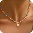 Collier Rétro Toutes Les Saisons Lettres de texte Quotidien Métal Pendentif Collier pour Femmes