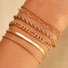 Bracelets Femmes Décontracté Floral Toutes Les Saisons Vacances Métal multicouche Bracelet