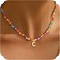 Collier Rétro Toutes Les Saisons Lettres de texte Quotidien Métal Pendentif Collier pour Femmes