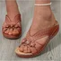 Sandales Antidérapantes Rue Plain Été Quotidien Cuir Cuir Sandales Antidérapantes à Enfiler Polyuréthane pour Femmes