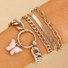 Bracelets Femmes Décontracté Floral Toutes Les Saisons Vacances Métal multicouche Bracelet
