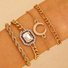 Bracelets Femmes Décontracté Floral Toutes Les Saisons Vacances Métal multicouche Bracelet