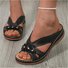 Sandales Antidérapantes Rue Plain Été Quotidien Cuir Cuir Sandales Antidérapantes à Enfiler Polyuréthane pour Femmes