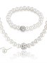 Collier Dame Romance Plain Toutes Les Saisons Joint Fendu ensemble Avec Faux Diamant Chaîne Colliers pour Femmes
