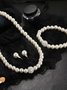 Collier Dame Romance Plain Toutes Les Saisons Joint Fendu ensemble Avec Faux Diamant Chaîne Colliers pour Femmes