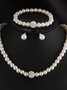 Collier Dame Romance Plain Toutes Les Saisons Joint Fendu ensemble Avec Faux Diamant Chaîne Colliers pour Femmes