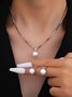 Collier Femmes Dame Romance Plain Toutes Les Saisons Joint Fendu Vacances chaîne en métal Collier