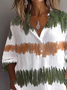Chemises Femmes Décontracté Abstrait Printemps / Automne Polyester Imprimé Aucune élasticité Ample Régulier Col de Chemise