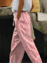 Pantalons Géométrique Décontracté Printemps / Automne Naturel Aucune élasticité Quotidien Long Régulier Pantalon baggy pour Femmes
