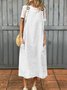 Femmes Plain Corail à Bretelles Confortable Robe Maxi Décontracté