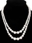 Collier Femmes Urbain Plain Toutes Les Saisons Roulotté Vacances chaîne en métal Collier