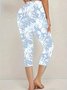 Pantalons Femmes Décontracté Floral Été Imprimé Coupe Régulière Legging Régulier T.-N.-L. 2025POD