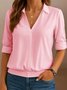 Chemises Femmes Décontracté Plain Printemps / Automne Coton Micro-élasticité Quotidien Régulier Trapèze Régulier