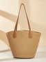 Sacs à Bandoulière Rayé Boho Toutes Les Saisons Zip Quotidien Paille Paille pour Femmes