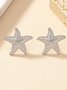 Boucles d'Oreilles Féminin Toutes Les Saisons Mer Métal Fête Métal Goujon pour Femmes