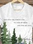 T-shirts Décontracté Été Arbre Coton Micro-élasticité Quotidien Coupe Régulière Manches Courtes Régulier pour Femmes