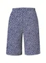 Pantalons Décontracté Floral Été Polyester Naturel Ample Pantalon droit Droit Régulier pour Femmes