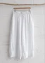 Pantalons Femmes Décontracté Plain Printemps / Automne en Lin Quotidien Coupe Régulière Pantalon droit Long Trapèze