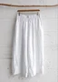 Pantalons Femmes Décontracté Plain Printemps / Automne en Lin Quotidien Coupe Régulière Pantalon droit Long Trapèze