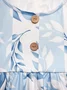 Deux Pièces Ensembles Rayé Simple Été Naturel Micro-élasticité Faire la navette Ample Manteau avec jupe Trapèze pour Femmes