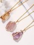 Collier Décontracté Bloc de Couleur Toutes Les Saisons Joint Fendu Rendez-Vous Chaîne Colliers Cristal pour Femmes