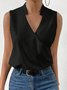 Top Débardeur Tops Femmes Élégant Plain Été Micro-élasticité Quotidien Coupe Régulière Sans Manches Régulier Régulier