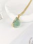 Collier Décontracté Bloc de Couleur Toutes Les Saisons Joint Fendu Rendez-Vous Chaîne Colliers Cristal pour Femmes