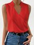 Top Débardeur Tops Femmes Élégant Plain Été Micro-élasticité Quotidien Coupe Régulière Sans Manches Régulier Régulier