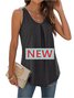Top Débardeur Tops Plain Été Sportif Froncé Micro-élasticité Quotidien Coupe Régulière Régulier Droit pour Femmes