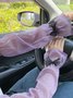 Gants Femmes Élégant Plain Hiver Organdi Nœud Respirable Quotidien Régulier