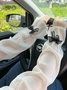 Gants Femmes Élégant Plain Hiver Organdi Nœud Respirable Quotidien Régulier