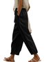 Pantalons Décontracté Plain Printemps / Automne Quotidien Taille Moyenne Pantalon à la cheville Pantalon droit Droit Régulier pour Femmes
