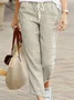 Pantalons Décontracté Plain Printemps / Automne Aucune élasticité Ample Long Droit Régulier Pantalon baggy pour Femmes