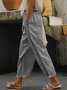 Pantalons Décontracté Plain Printemps / Automne Quotidien Taille Moyenne Pantalon à la cheville Pantalon droit Droit Régulier pour Femmes