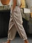 Pantalons Décontracté Plain Printemps / Automne Quotidien Taille Moyenne Pantalon à la cheville Pantalon droit Droit Régulier pour Femmes