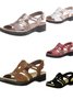 Sandales de Gladiateur Vacances Plain Été Talon Bas à Bout Ouvert PU PU Sandales Tongs TPR pour Femmes